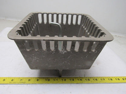 W-2480-BU 9-1/4" x 9-1/4" x 6-1/4" Cast Aluminum Floor Sink Drain Basket