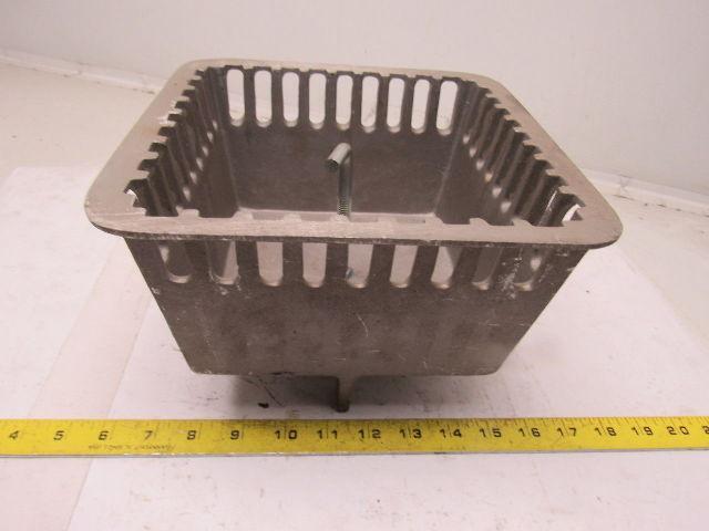 W-2480-BU 9-1/4" x 9-1/4" x 6-1/4" Cast Aluminum Floor Sink Drain Basket