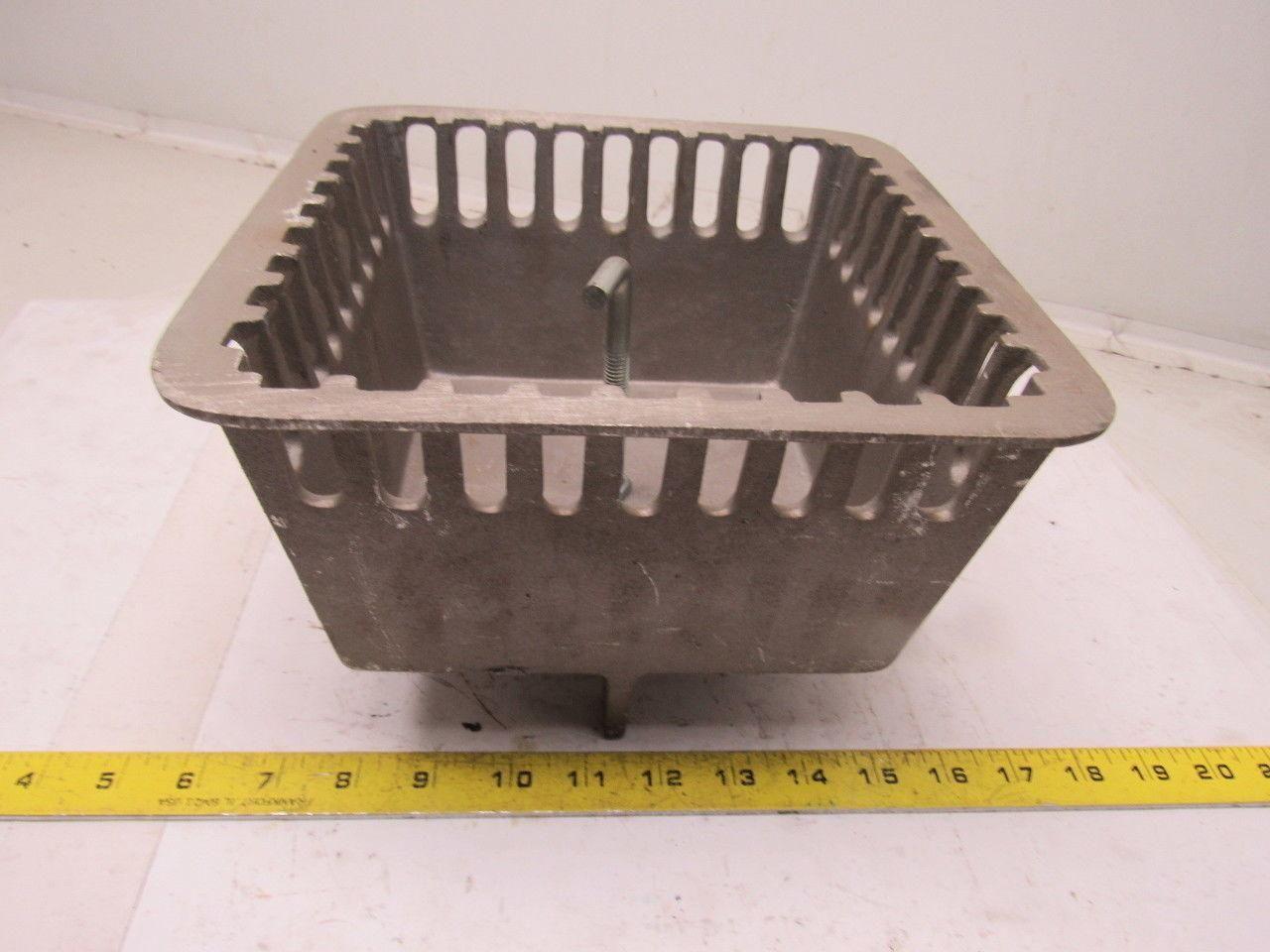 W-2480-BU 9-1/4" x 9-1/4" x 6-1/4" Cast Aluminum Floor Sink Drain Basket