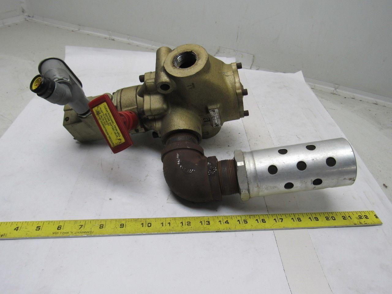 Ross 2773A6072 2/2 LOX Quick Exhaust Lock Out Valve 24VDC Solenoid 1" NPT