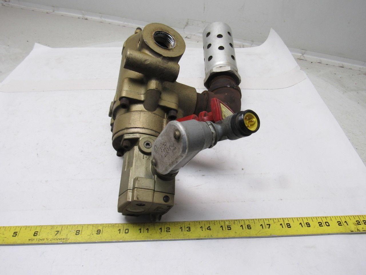 Ross 2773A6072 2/2 LOX Quick Exhaust Lock Out Valve 24VDC Solenoid 1" NPT