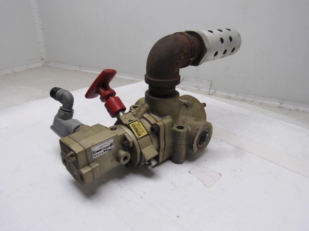 Ross 2773A6072 2/2 LOX Quick Exhaust Lock Out Valve 24VDC Solenoid 1" NPT