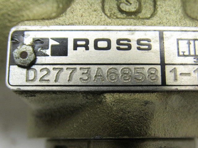 Ross D2773A6858 2/2 Solenoid Operated 1" NPT Poppet Valve