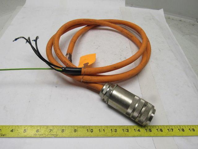 Indramat IKL232-02.0M 3 Conductor W/Gr 4 Felmale Pin Cable & Plug