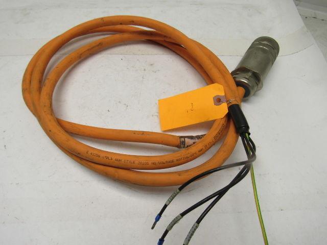 Indramat IKL232-02.0M 3 Conductor W/Gr 4 Felmale Pin Cable & Plug