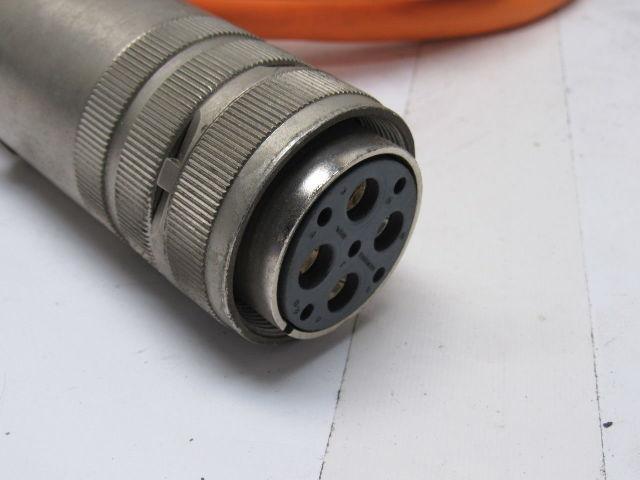 Indramat IKL232-02.0M 3 Conductor W/Gr 4 Felmale Pin Cable & Plug