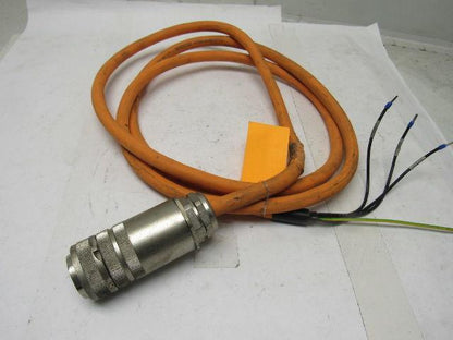 Indramat IKL232-02.0M 3 Conductor W/Gr 4 Felmale Pin Cable & Plug
