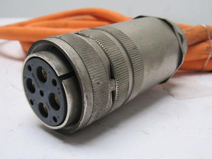 Indramat IKL232-02.0M 3 Conductor W/Gr 4 Felmale Pin Cable & Plug
