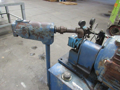 75 GAL Hydraulic Power Unit 15HP 460V W/Accumulator VICKERS Pump & Valves