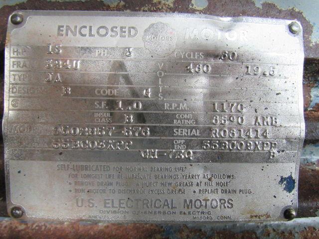 75 GAL Hydraulic Power Unit 15HP 460V W/Accumulator VICKERS Pump & Valves