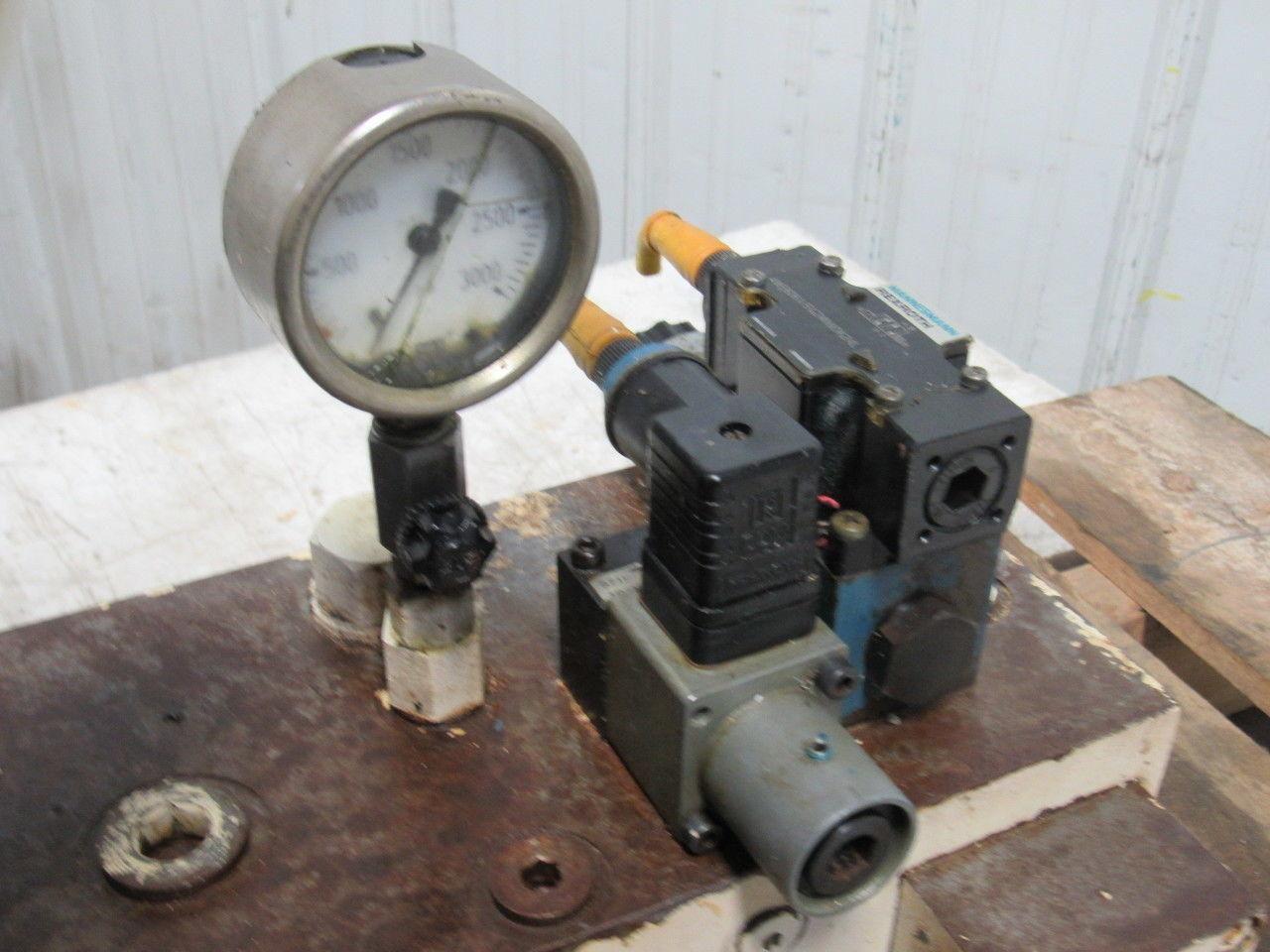 Hydac 02055208 2.5 Gal 3000PSI Hydraulic Bladder Accumulator W/ Manifold Block