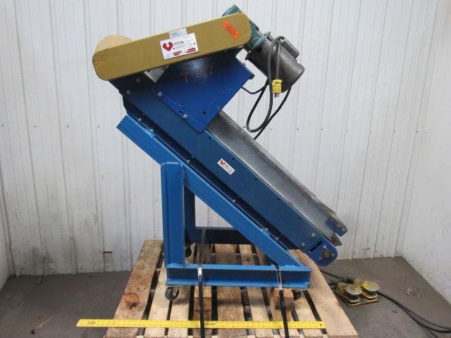 Versa 54165-1-89 60" Chip & Part 42° Incline Slide Bed Conveyor 11-1/2" Wide