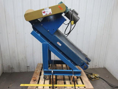 Versa 54165-1-89 60" Chip & Part 42° Incline Slide Bed Conveyor 11-1/2" Wide