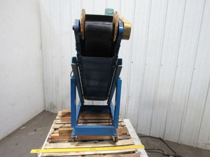 Versa 54165-1-89 60" Chip & Part 42° Incline Slide Bed Conveyor 11-1/2" Wide