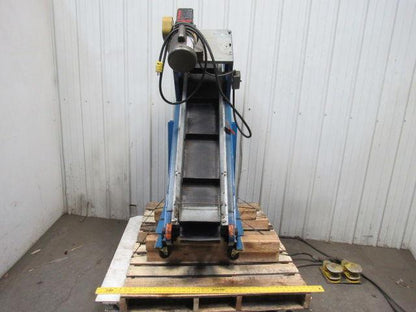 Versa 54165-1-89 60" Chip & Part 42° Incline Slide Bed Conveyor 11-1/2" Wide