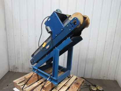 Versa 54165-1-89 60" Chip & Part 42° Incline Slide Bed Conveyor 11-1/2" Wide