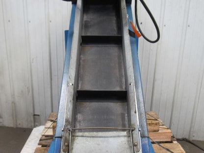 Versa 54165-1-89 60" Chip & Part 42° Incline Slide Bed Conveyor 11-1/2" Wide