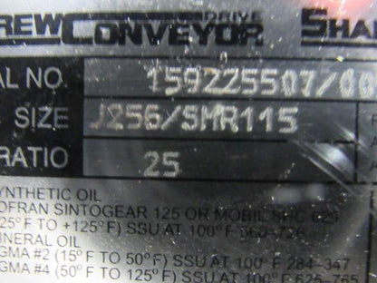 US Motors Size J256/SMR115 Shaft Mount Speed Reducer 25:1 Ratio