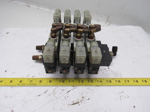 Numatics L22BB552B000061 5/3 Double Solenoid Operated 4 Valve Bank 24VDC Coils