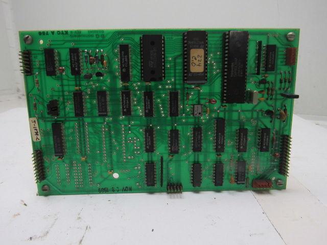 B-G Instruments 01133040 Rev B Circuit Board Printer Scanner Plotter