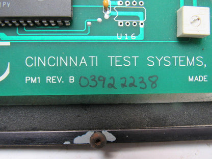 Cincinnati Test 03922238 PM1 Rev B Touch Display HMI Panel