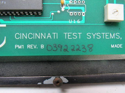 Cincinnati Test 03922238 PM1 Rev B Touch Display HMI Panel