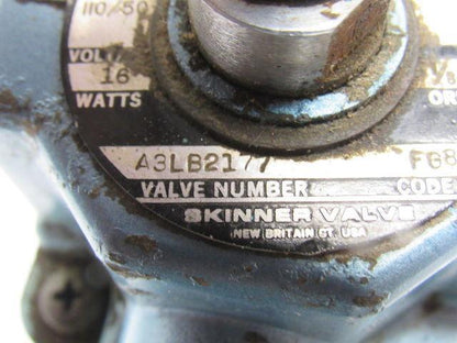 Skinner A3LB2177 110/120V 50/60Hz 175PSI 3 Way Direct Acting Valve 1/8" Ports