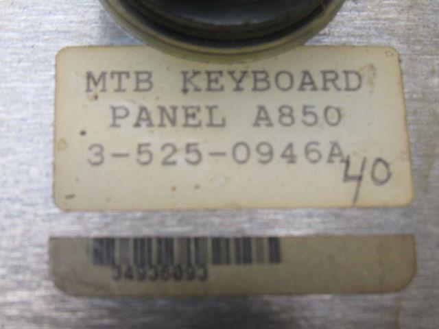 Cincinnati Milacron 3-525-0946A Cinturn Lathe A850 MTB Keyboard Control Panel