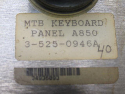 Cincinnati Milacron 3-525-0946A Cinturn Lathe A850 MTB Keyboard Control Panel