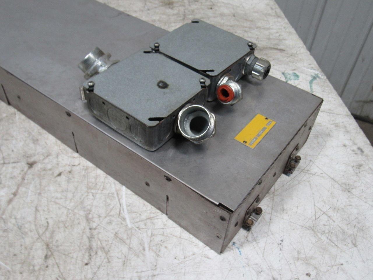 9450 W 480V 42" X 9" X 3" Industrial Electric Process Heater 2 Element