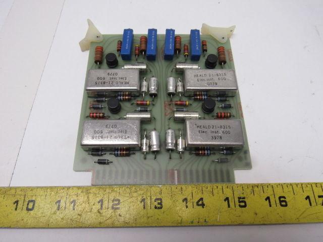 Heald 52-110 21-8312 Quad Timer Card Circuit Board