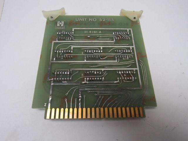 Heald 52-115 21-8381-A BCD Decade Down Counter PLC Circuit Board Card
