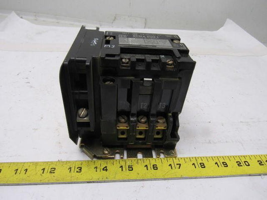 Square D Class 8502 SCD2 Ser A 600V 10Hp Contactor 120V Coil Adder Pole
