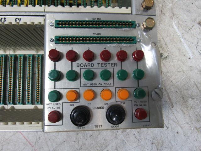 Heald 54-2362 64 Slot PLC Card Rack W/ Board Tester