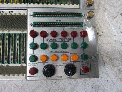 Heald 54-2362 64 Slot PLC Card Rack W/ Board Tester