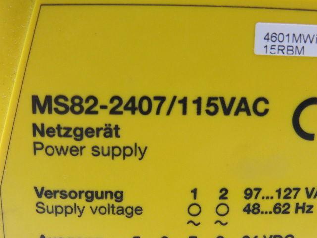 Turck MS82-2407 Multi-Safe 115VAC Supply 97-127VAC 24VDC Output Power Supply