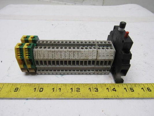 Allen Bradley 1492-GH100 10A 125V 50/60Hz 65VDC Breaker Terminal DIN Assembly