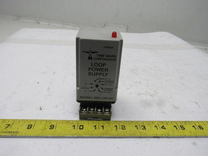 Time Mark Corporation 650-120-24 120V Input 24VDC Output Loop Power Supply 60Hz