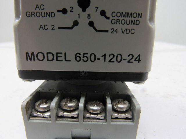 Time Mark Corporation 650-120-24 120V Input 24VDC Output Loop Power Supply 60Hz
