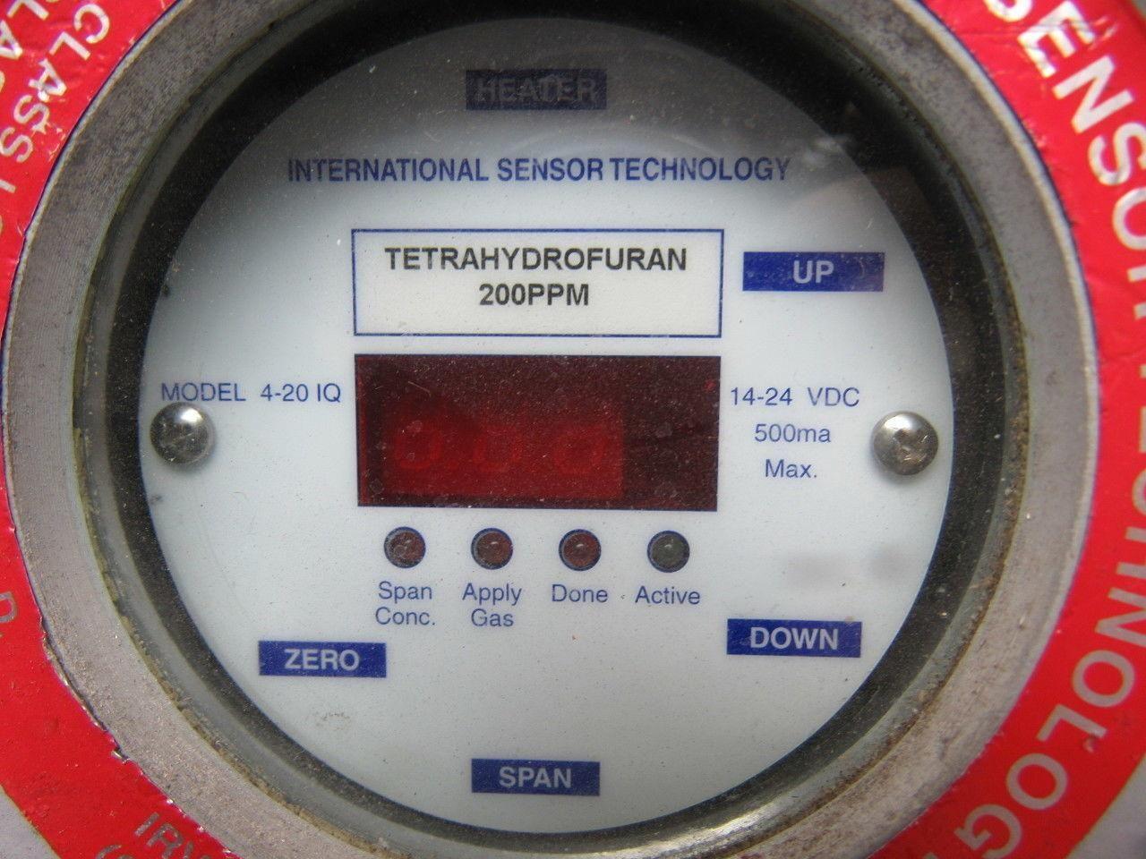 IST 4-20-IQ 200PPM 174mA Heater 14-28VDC Tetrahydrofuran Oxolane Gas Meter