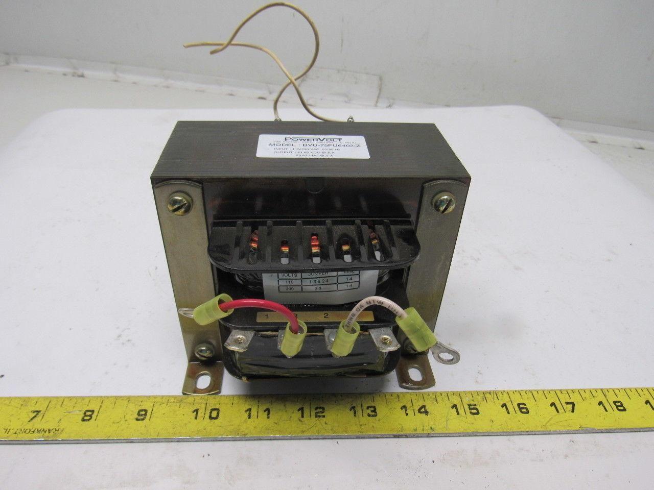 Powervolt BVU-75FU6402-Z Stepper Motor DC Power Supply Transformer 120VAC