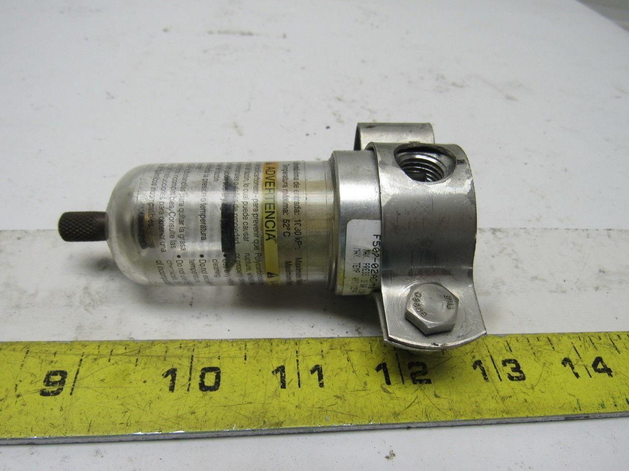 Watts Watts F507-02AO/M1 Mini Coalescing Filter 1/4" Ports 0.7 Micron Lot of 2