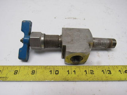 Marsh N1353 Marsh 316SST Metal-to-Metal Seat Needle Valve 3/8" NPT