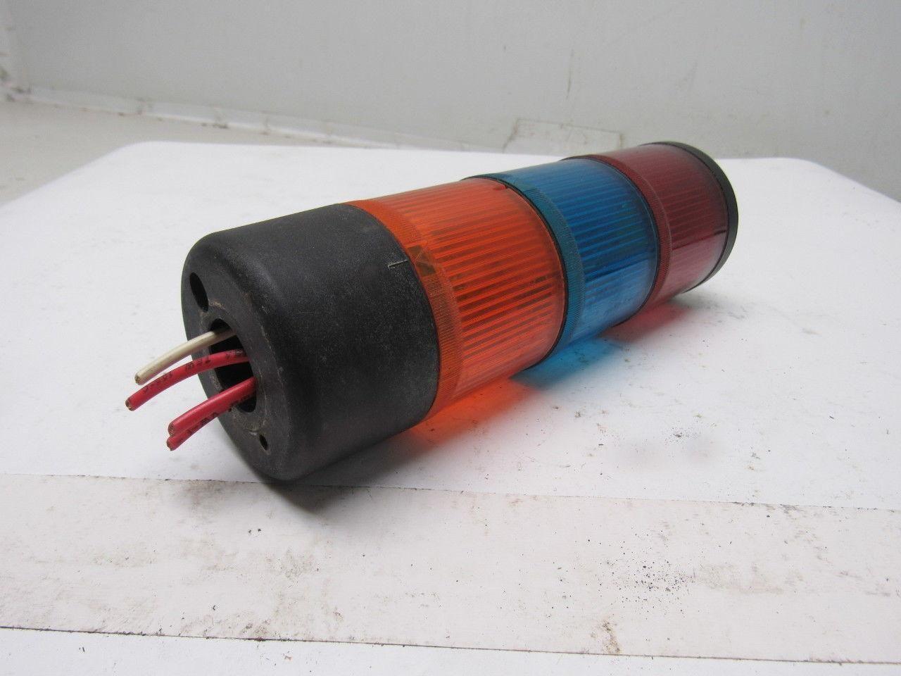 Telemecanique XVA-LC3 Stack light W/ Base Red/Orange/Blue 220V