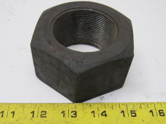 2-1/4"-12 Steel Hex Nut Right Hand Fine Thread