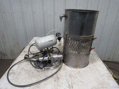 12-1/2" Stainless Steel Dust Collector Air Powered Blow Down Jet Filter Cleaner