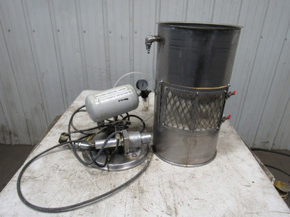 12-1/2" Stainless Steel Dust Collector Air Powered Blow Down Jet Filter Cleaner