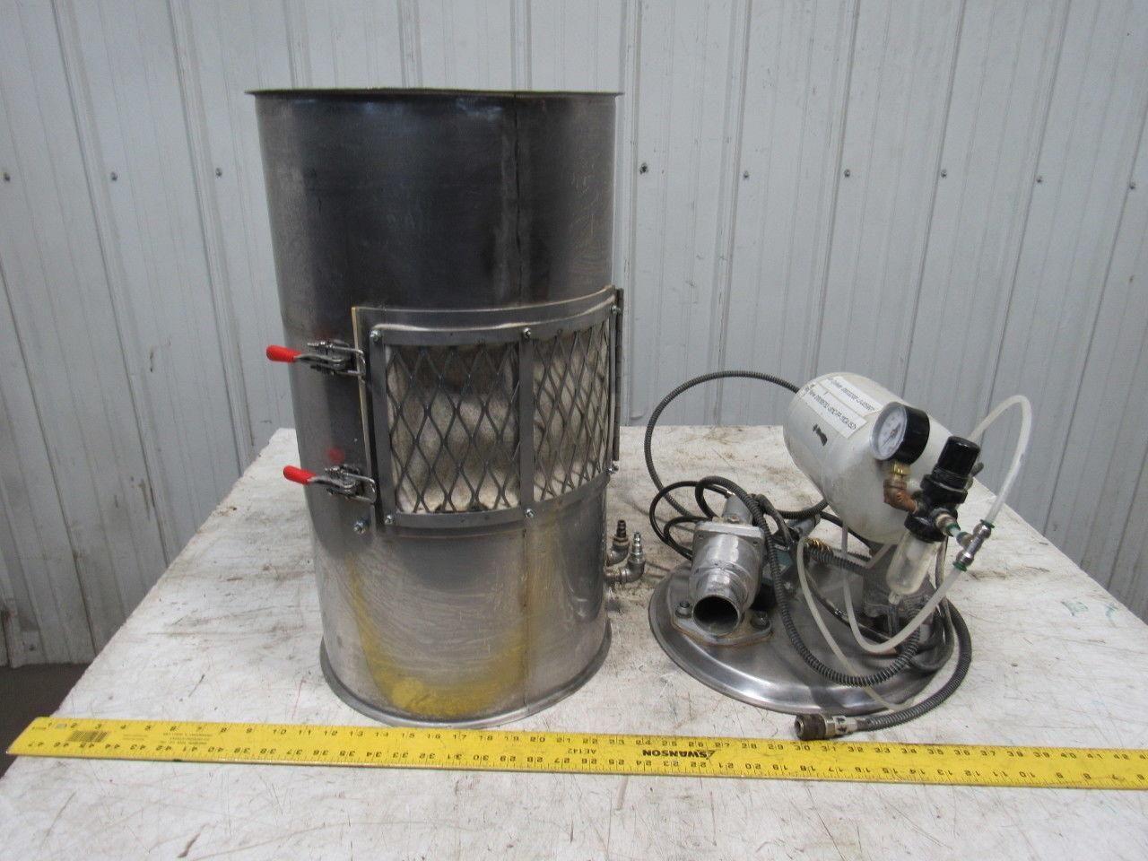 12-1/2" Stainless Steel Dust Collector Air Powered Blow Down Jet Filter Cleaner