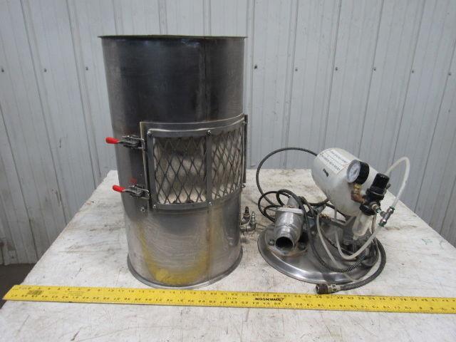 12-1/2" Stainless Steel Dust Collector Air Powered Blow Down Jet Filter Cleaner