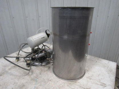 12-1/2" Stainless Steel Dust Collector Air Powered Blow Down Jet Filter Cleaner